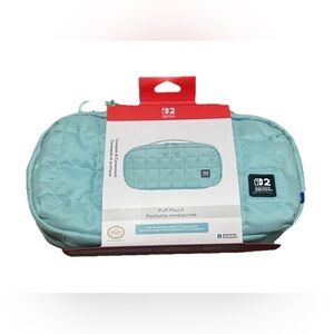 Hori Nintendo Switch 2 Cozy Green Puff Pouch Travel Case New Target Exclusive